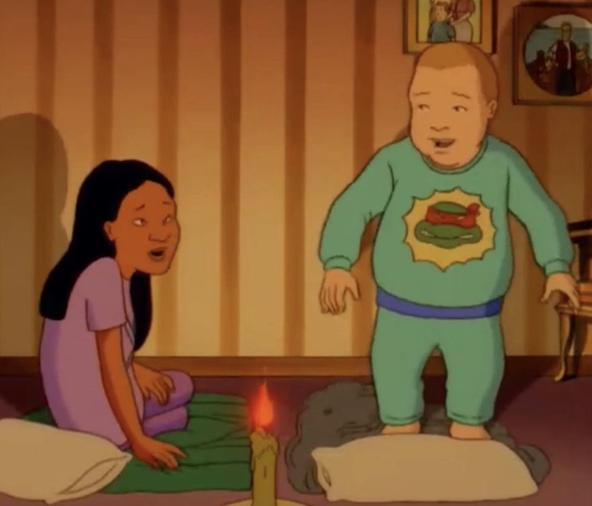MyTMNTChannel's tweet image. Ninja Turtles pajamas in King of the Hill 😴💤