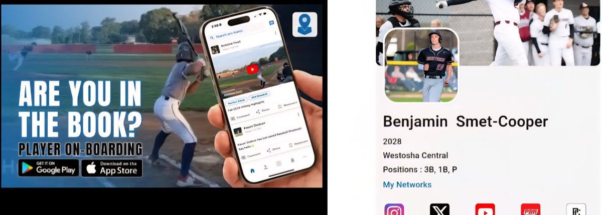 Benjamin Smet-Cooper (@bensmetbaseball) on Twitter photo As a student-athlete, I highly recommend downloading the free Baseball Bluebook app. 📲💯
It’s been a game-changer for networking, finding schools, and staying locked in on my goals.
app.baseballbluebook.com/dl-profile/Y42…
<a href="/bsblbluebook/">Baseball Bluebook App™</a> As a student-athlete, I highly recommend downloading the free Baseball Bluebook app. 📲💯
It’s been a game-changer for networking, finding schools, and staying locked in on my goals.
app.baseballbluebook.com/dl-profile/Y42…
<a href="/bsblbluebook/">Baseball Bluebook App™</a>