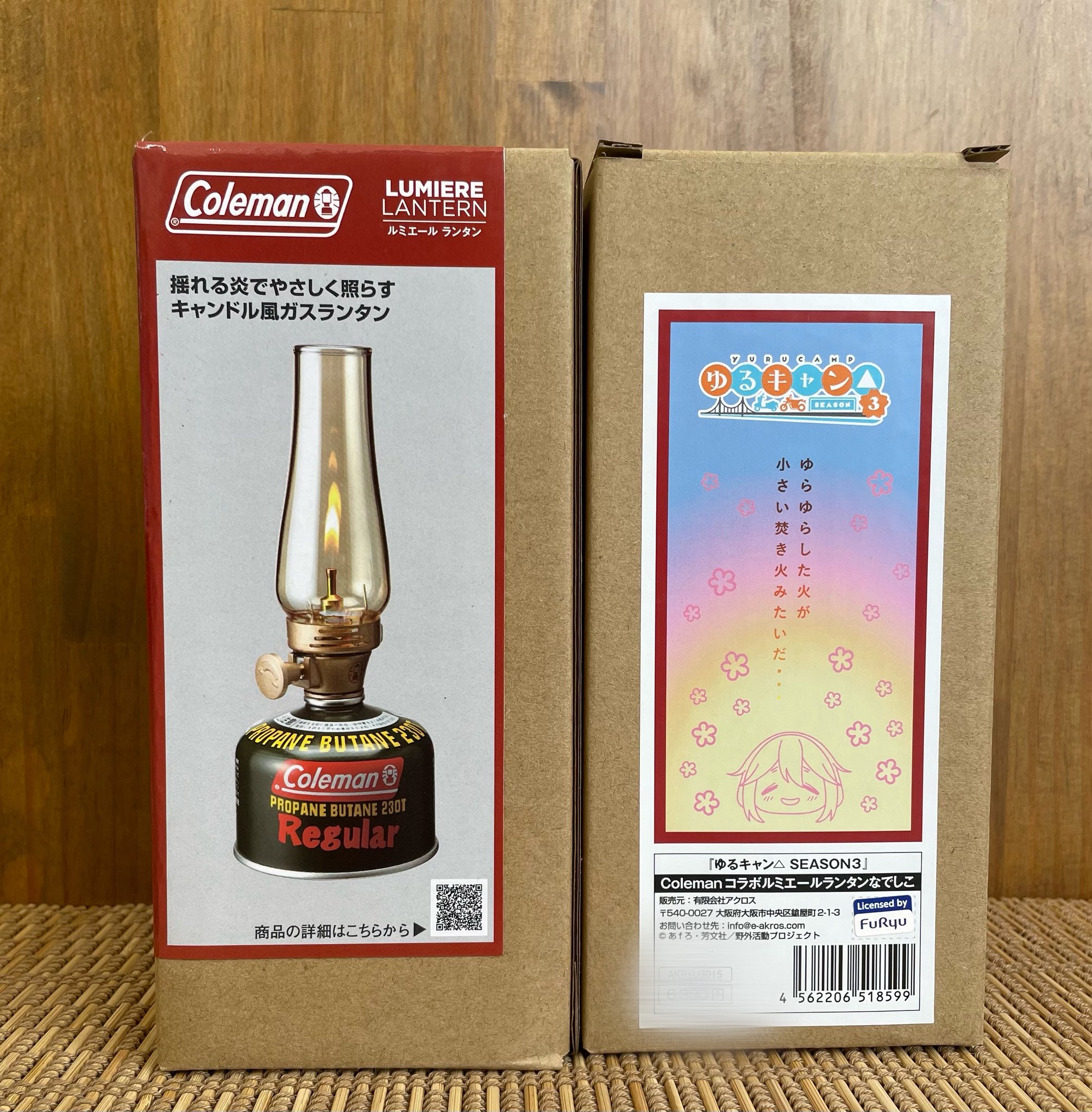 ゆるキャン△　Coleman　コラボ ルミエールランタン なでしこ　新品 ゆるキャン△ SEASON3 グッズ 公式 Colemanコラボ ルミエール