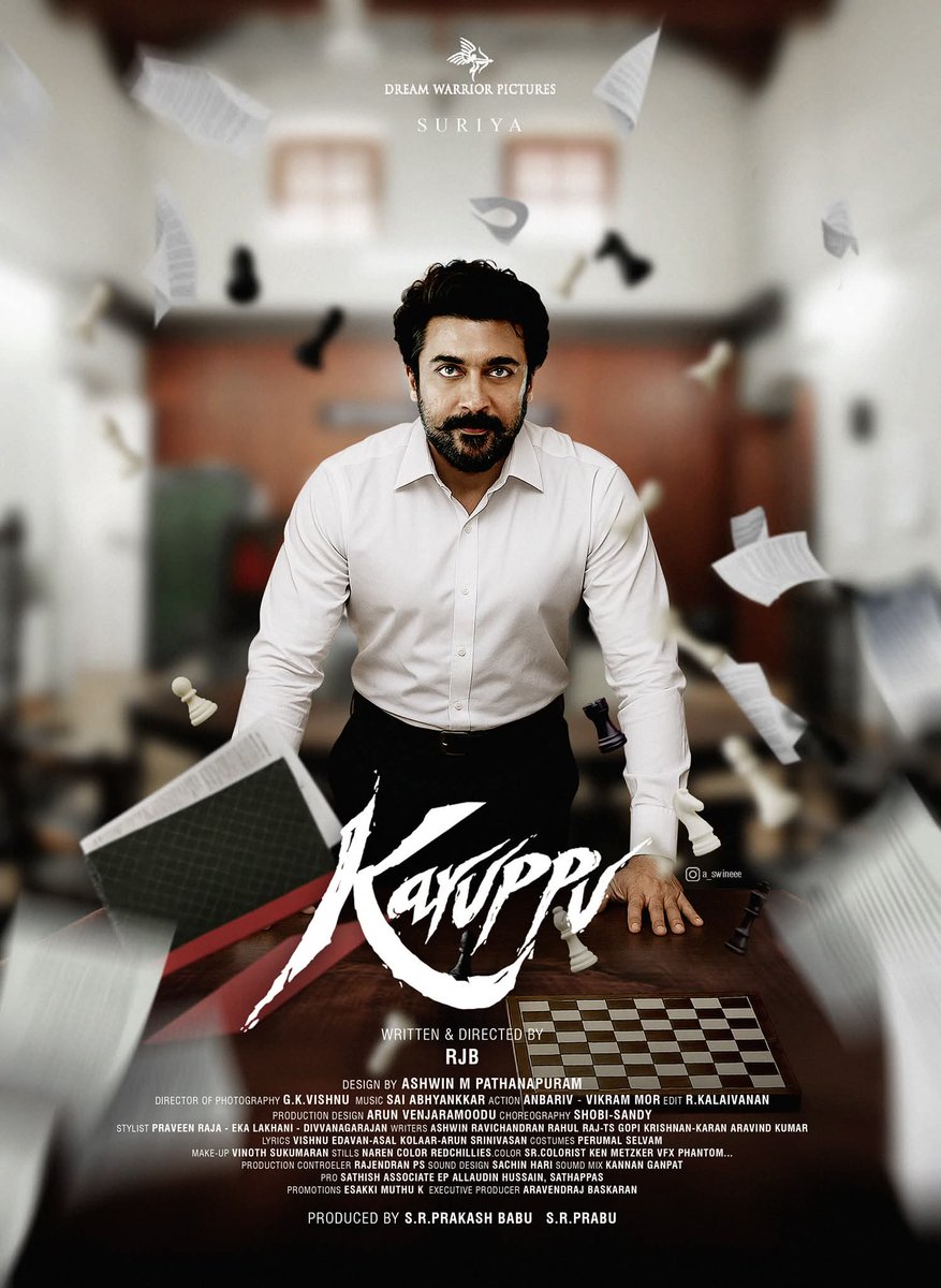 KSF_Offl's tweet image. #Karuppu Fan Made Designs 💥 @Suriya_offl @RJ_Balaji