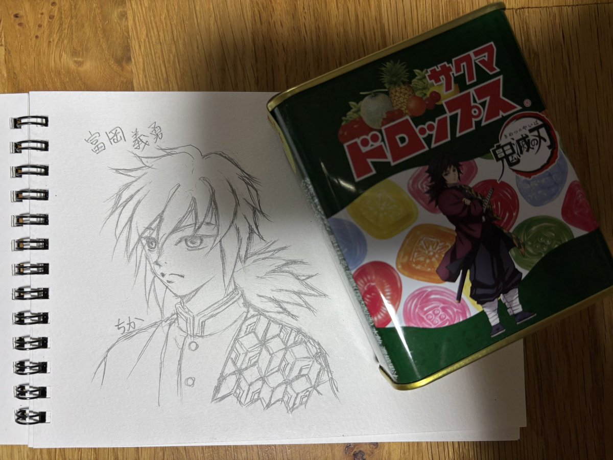 bd85g3's tweet image. #鬼滅の刃 映画を観たら描きたくなって昨夜
#冨岡義勇 さんを描きかき…✏️
えぇ、好きなんです😆
色塗りはまた今度🎨