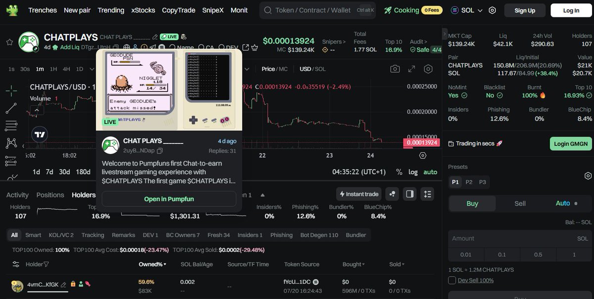 CHAT PLAYS _______ tweet media