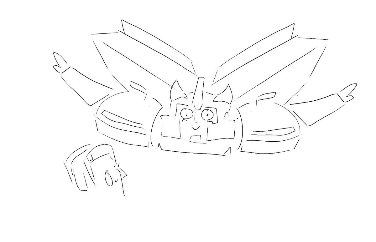 yellow_birb's tweet image. i wish i could post more sketches and wips but my folder is full of stuff like this 😭
bumblebee as one of those funny birds bouncing around breakdown
#transformers