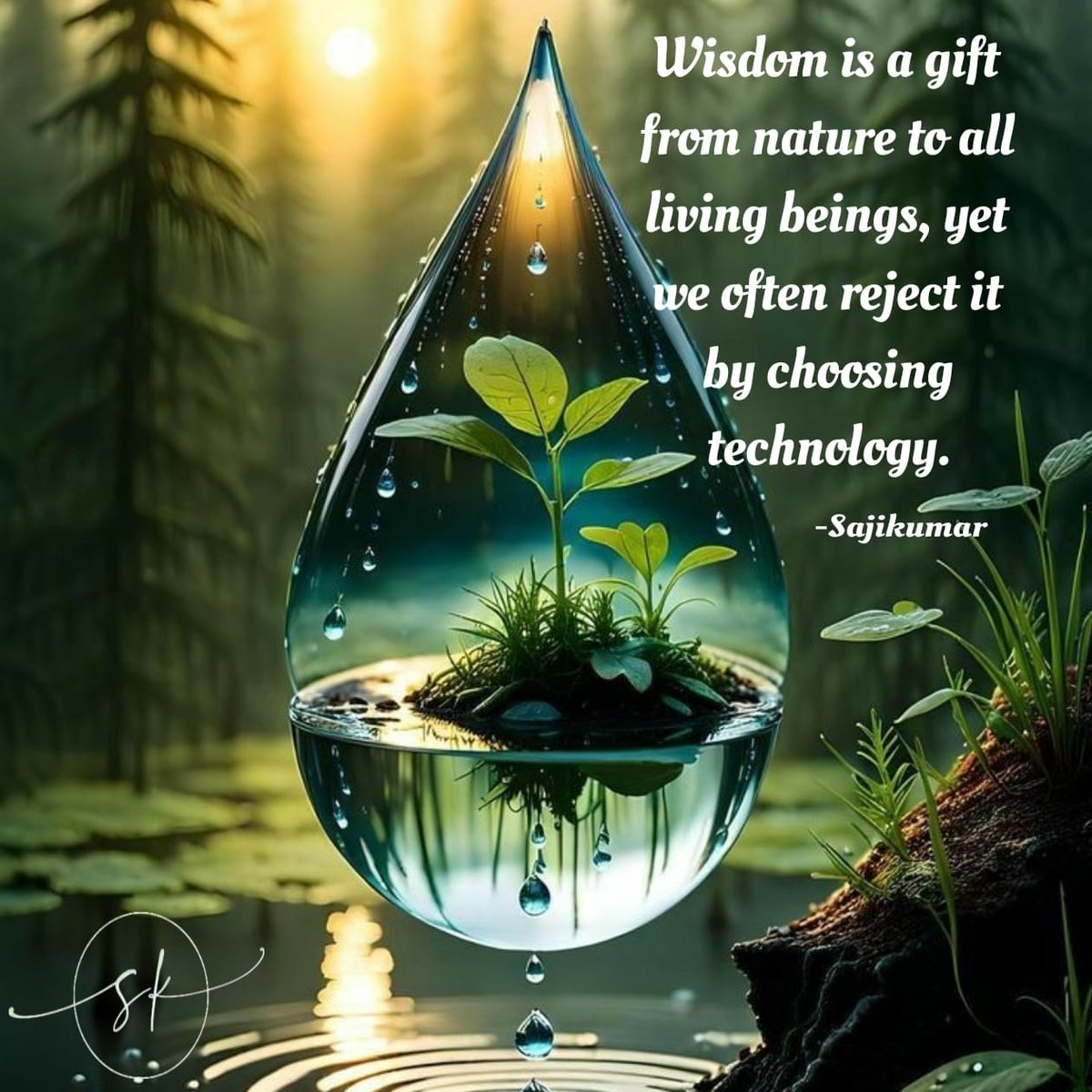 Skanauthor's tweet image. We were gifted wisdom by nature,
but we often trade it for convenience, speed, and screens.
Technology evolves—
but let’s not forget who taught us balance first 🌱💧
For more visit website
Website link is in the bio ✨
#Sajikumar #NatureWisdom #nature #ModernDilemma #SKSpeaks