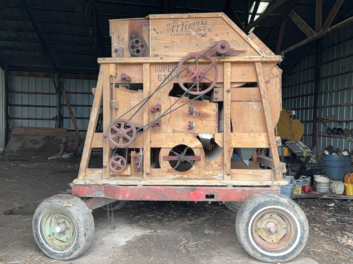 Greg Peterson (@machinerypete) on Twitter photo Clipper Cleaner Super 67D fanning mill sold for $2,400 Monday on farm auction in Echo, MN by my friends at Deutz Auctioneers Clipper Cleaner Super 67D fanning mill sold for $2,400 Monday on farm auction in Echo, MN by my friends at Deutz Auctioneers