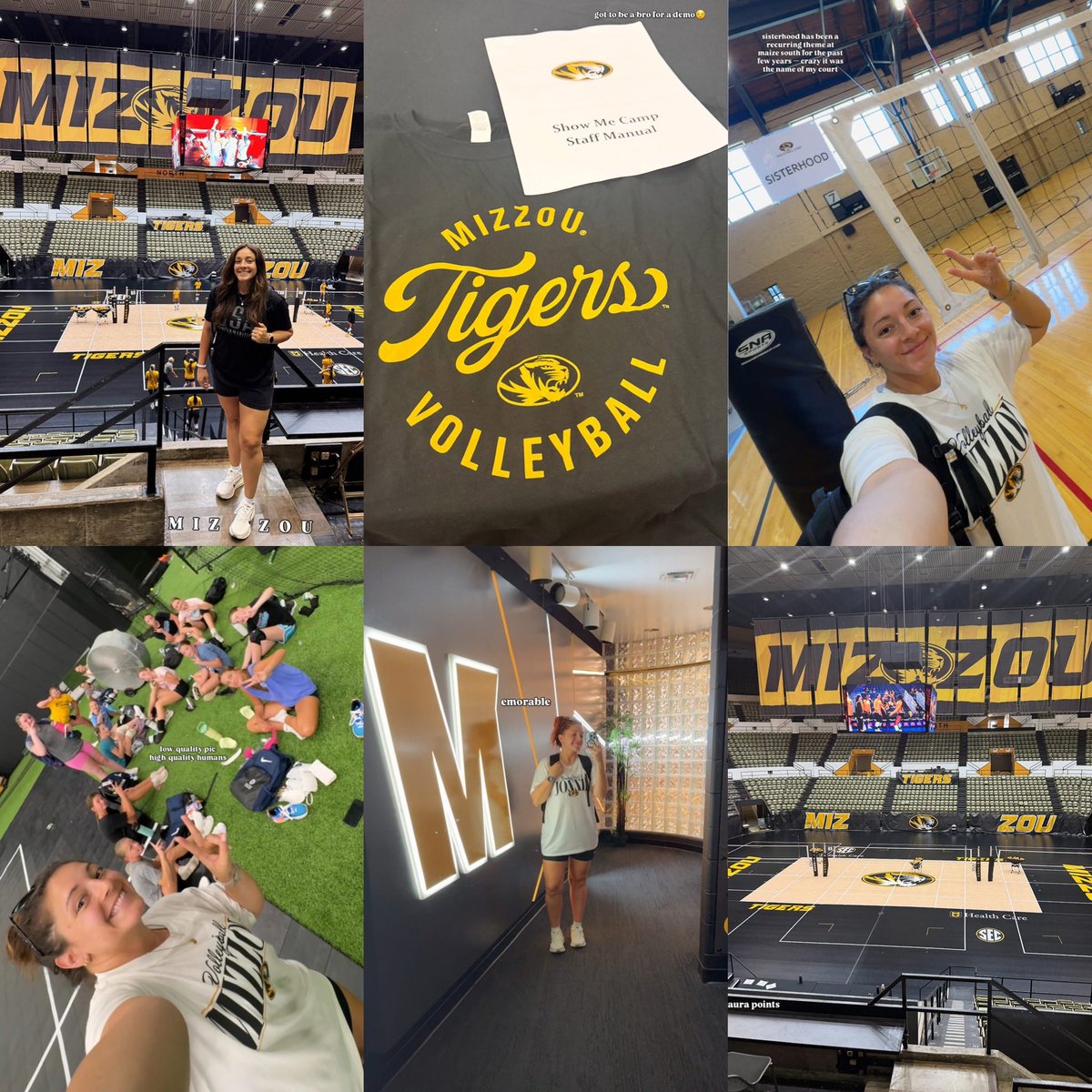 Alexis Head (@heycoachalexis) on Twitter photo My KU loving friends and fam may find this controversial 🫣 but the Mizzou Volleyball Camp was a great experience that I’m so grateful for! Loved getting to work with and meet so many incredible people! 🖤💛 <a href="/MizzouVB/">Mizzou Volleyball</a> My KU loving friends and fam may find this controversial 🫣 but the Mizzou Volleyball Camp was a great experience that I’m so grateful for! Loved getting to work with and meet so many incredible people! 🖤💛 <a href="/MizzouVB/">Mizzou Volleyball</a>