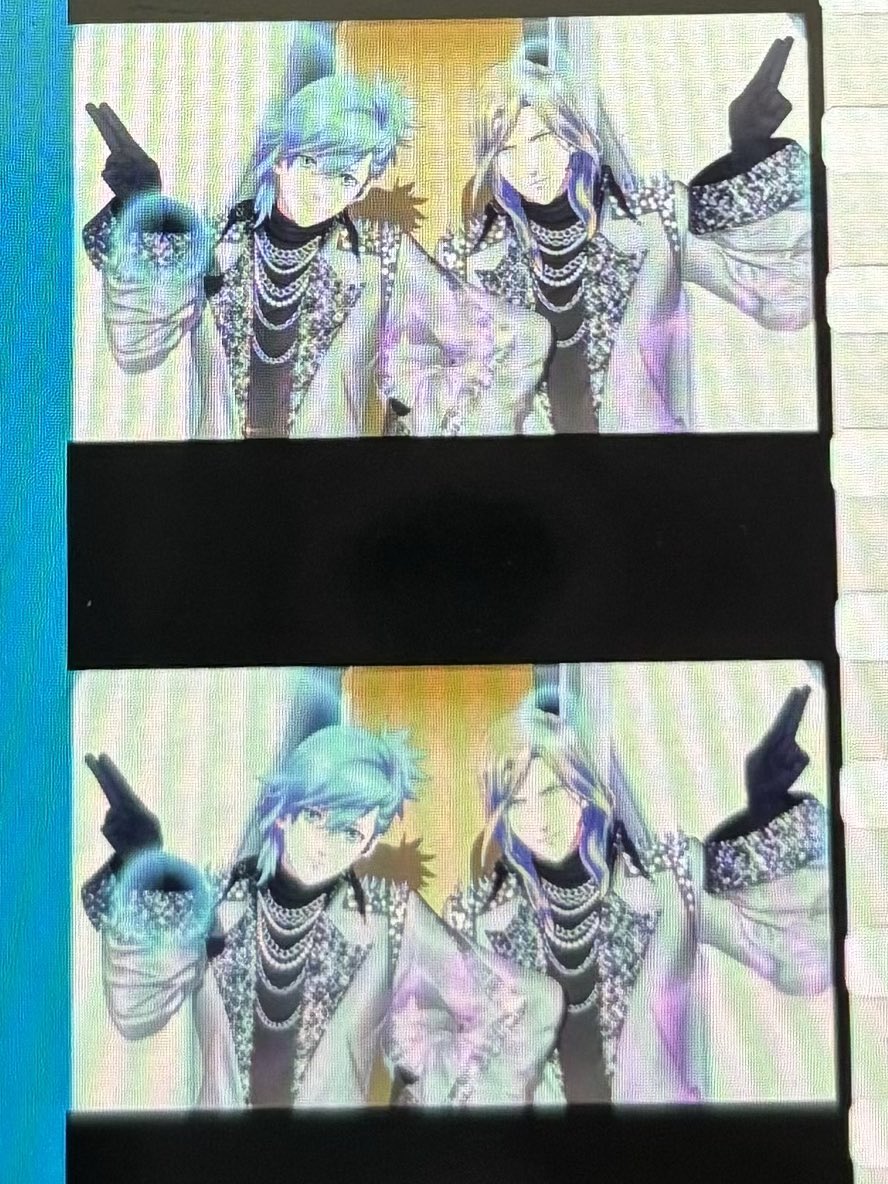 タブナイ カミュ 蘭丸 コマフィルム 顎クイ 引き うたプリ タブナイ カルナイ コマフィルム 6週目 蘭丸 カミュ 顎