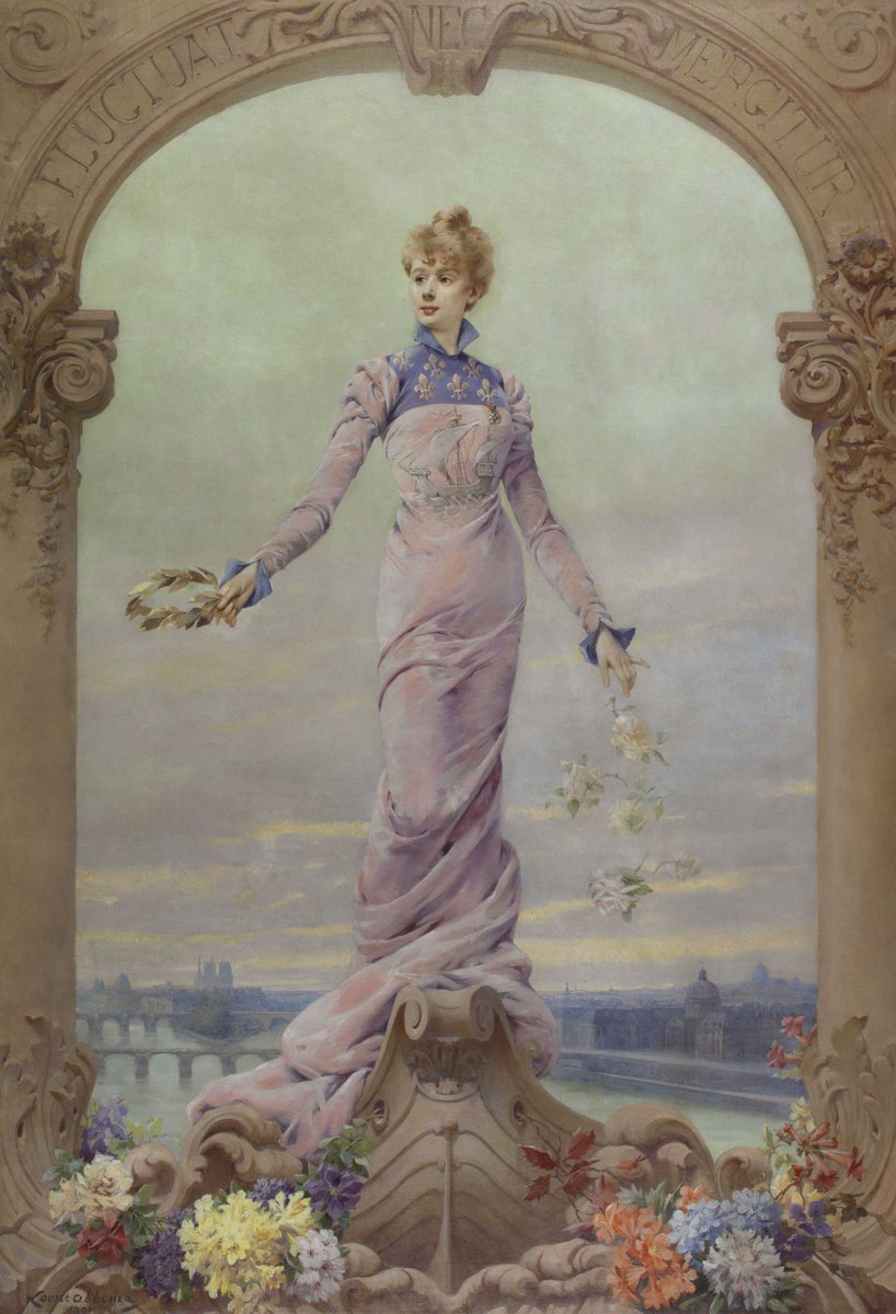 stefdesvosges's tweet image. le 26 juillet 1927 décès à Paris de Louise Abbéma peintre et graveuse, féministe, elle fait partie de la délégation de femmes artistes présentées à l'Exposition universelle de 1893 à Chicago, elle fut aussi l'amante de Sarah Bernhardt, 9ème division du cimetière du Montparnasse