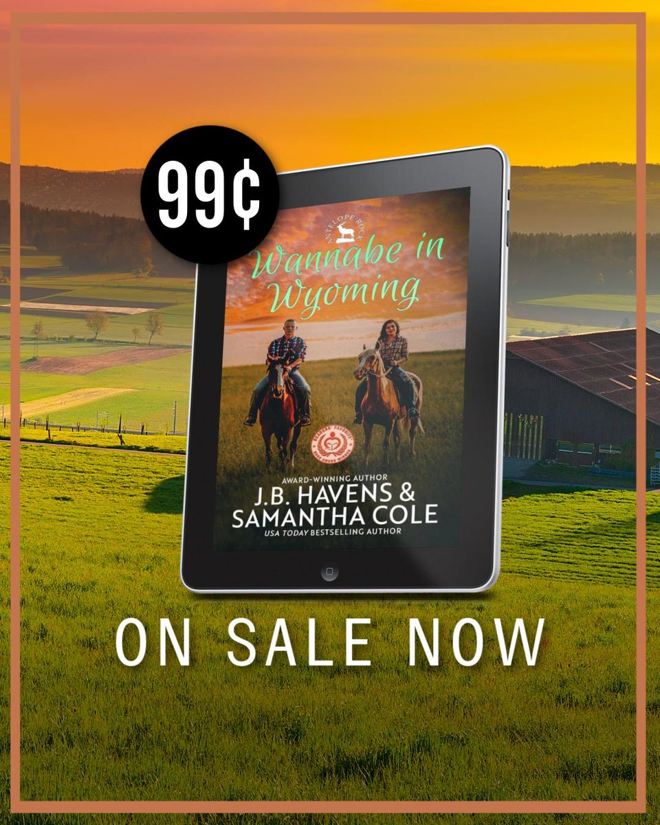 99¢ COWBOY ROMANCE!
Wannabe in Wyoming by Samantha Cole is only 99¢ for a limited time!
💌 Pen Pals to Lovers
🐎 City Girl Meets Country Life
👩‍🌾 Unexpected Inheritance
🎖️ Military Hero
💔 Second Chance at Life and Love
🏡 Small-Town Charm
geni.us/WannabeInWyomi…