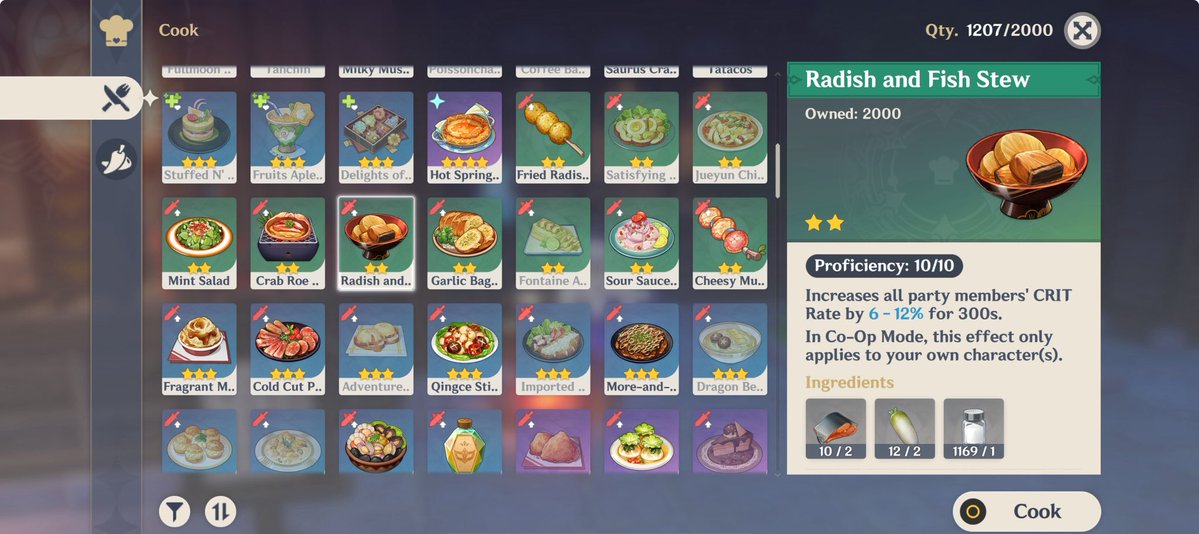kunniho's tweet image. finally made 2000 radish and fish soup. my 42nd 2000-owned dish
