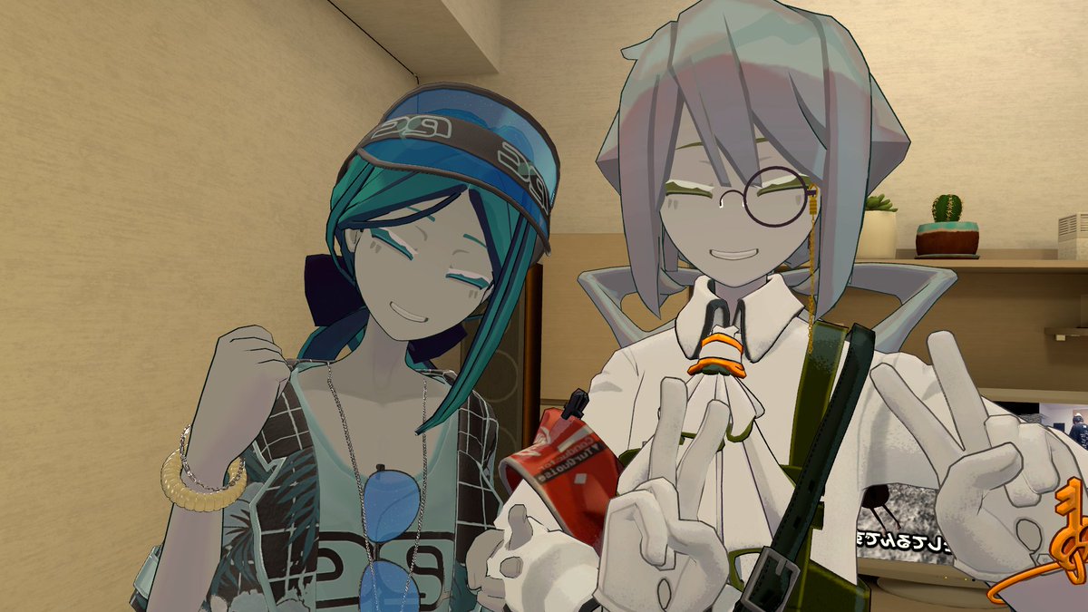 _UTA_VR's tweet image. 昨日はインするの遅かったぶんチルチルしてお写真撮ってもらってた！
ターコイズ氏が新たな沼すぎてえぐい

寝る直前にみんなで怖い動画も見たね…
ちゃんと怖かった！
夜更かしすぎで外明るくなってなかったらやばかったかも…？w