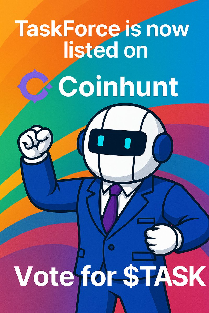 TeamTaskweb3's tweet photo. 🚀 TaskForce is now LIVE on Coinhunt! Vote &amp; Support us 🔗 Vote https://t.co/My5GOSSbUI
💼 The Web3 Task Marketplace built on Ethereum and powered by Base.
Let’s build future of decentralized work. 
#TaskForce #TASK #Coinhunt #Web3 #Airdrop #CryptoPresale #BaseChain #ElonMusk https://t.co/mnbpd0Neq4
