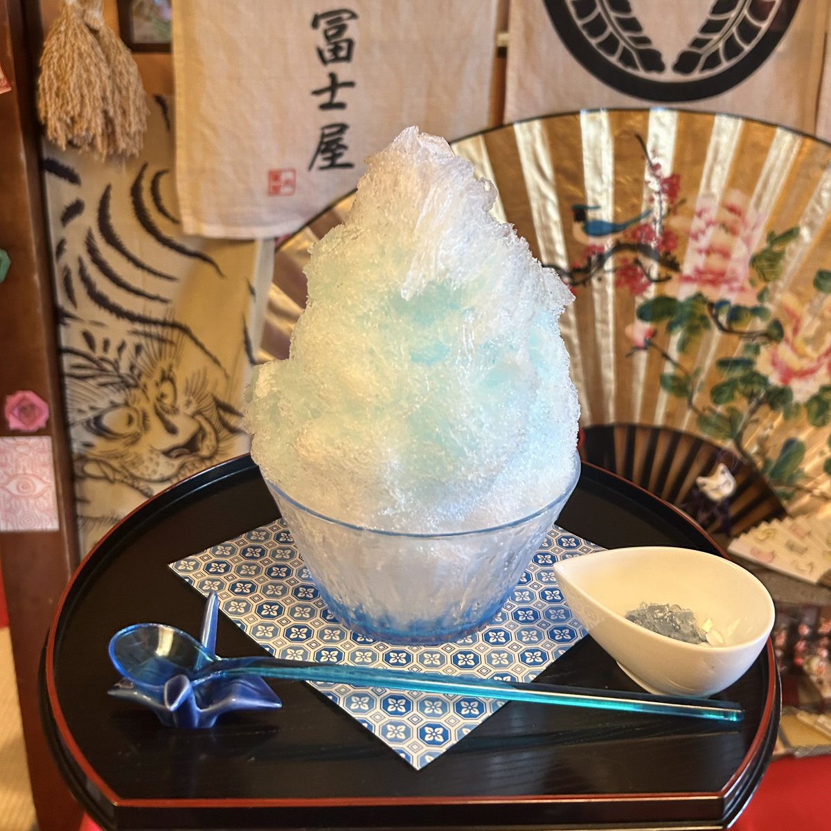 アトリエgg かき氷とわたし16 秋季限定！秋のごほうび、2つの味覚かき氷。「苺乃糸」と「絹糸
