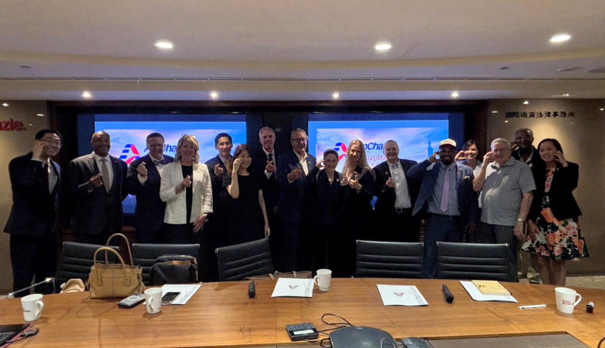 AmChamTaiwan's tweet image. AmCham Taiwan hosted U.S. Midwest leaders from IL, IN, IA, MI, OH & WI yesterday for a dynamic exchange on subnational ties, tariffs, AI, & supply chains. Grateful to our committee co-chairs & MOFA for supporting this meaningful dialogue.