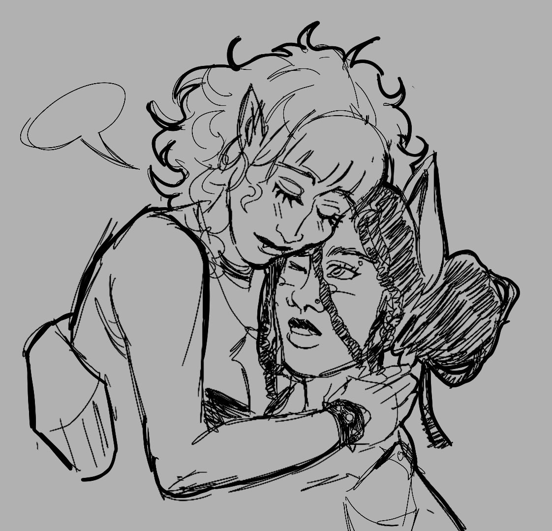 scientistyuri7's tweet image. Tired and miss my werewolf wife.. doodled us.. yay