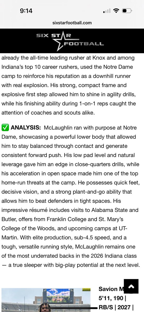 Thank you <a href="/sixstarfootball/">Six Star Football | PLUS+</a> for the awesome write ups! 
<a href="/CoachKeaveney/">Will Keaveney</a> <a href="/CoachCHendricks/">Carter Hendricks</a> <a href="/CoachSiwicki/">ADAM SIWICKI</a> <a href="/HunterKendall44/">Coach Hunt🙏🏿</a> <a href="/CoachHolt67/">John Holt</a> <a href="/CoachJayBanks/">Jalen Banks</a> <a href="/CoachBWilson/">Brad Wilson</a> <a href="/CoachLFox/">Landon Fox</a> <a href="/CoachLeno_UTM/">Lenon James Jr.</a> <a href="/CoachKarlMofor/">Coach Mo</a> <a href="/CoachMikeLondon/">Mike London Sr. ⚔️</a> <a href="/CoachConard/">Coach C (Conard)</a> <a href="/Coachdavis3090/">Coach Davis</a> <a href="/CoachFlaherty4/">Ted Flaherty</a> <a href="/Rom34Smith/">Jerome Smith</a>