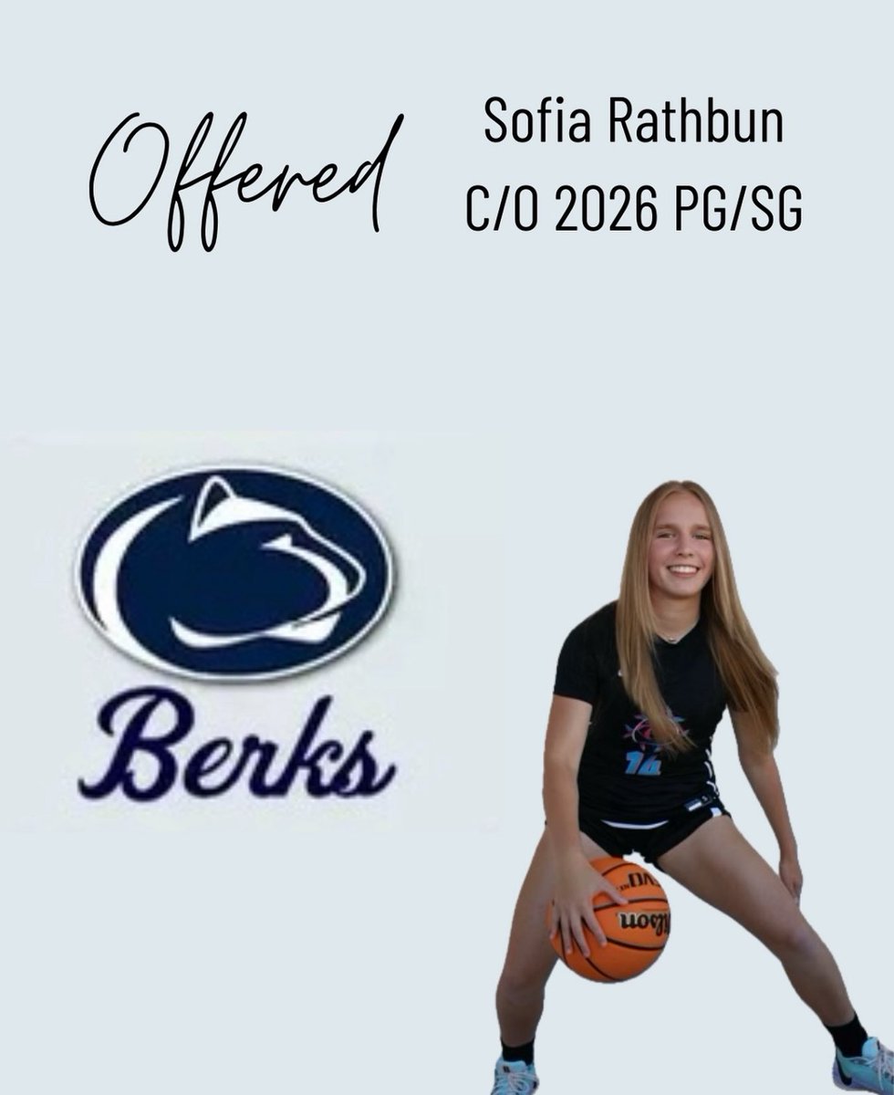 After a great conversation with coach Brandt, I’m blessed to received and offer from Penn State Berks! 
<a href="/CoachMikeBrandt/">Mike Brandt</a> <a href="/BerksWBB/">Penn State Berks WBB</a> <a href="/GNation_BBALL/">G Nation 🏀</a> 
<a href="/Coachslim85/">carlyle lewis</a> <a href="/SUTSReport/">SUTS Report</a> <a href="/PGHFlorida/">Prep Girls Hoops Florida</a> <a href="/CoachRace33/">Chris Race</a> <a href="/CoachLusk/">Adam Lusk</a>