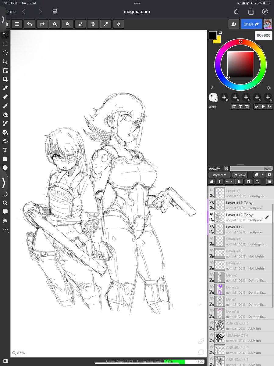 DrawsGus's tweet image. Joined a magma canvas with a mutual -^- basically recreated a doodle from 2 years ago