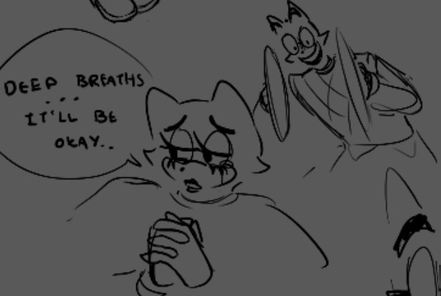 BadLuckJackTT's tweet image. Art block doodles cause I miss making silly lore tidbits