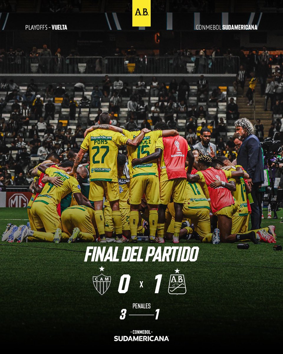 🔰A pesar de que lo dimos todo hasta el último minuto, caímos en la serie de penales en Brasil.

#CONMEBOLSudamericana
