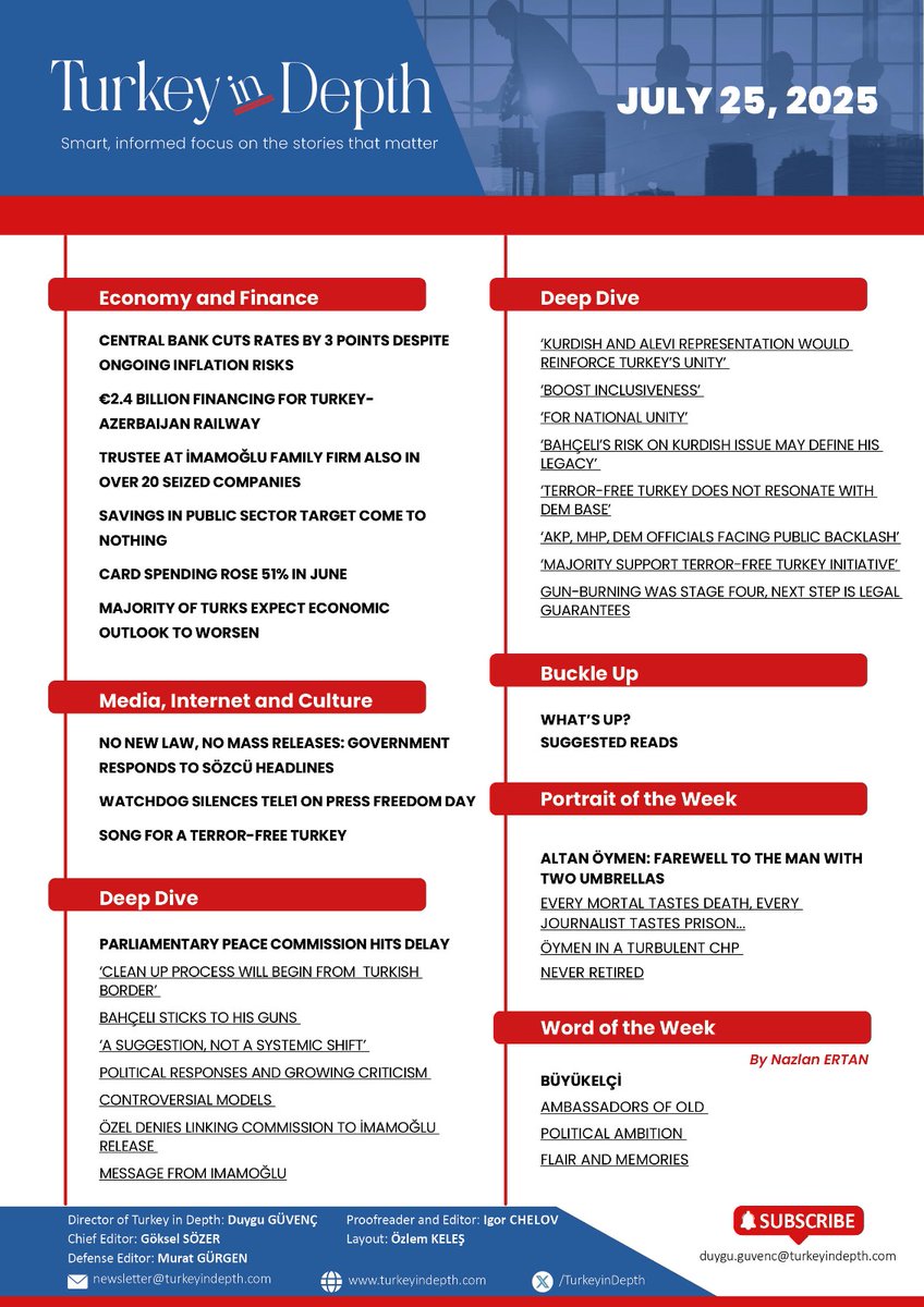 TurkeyinDepth's tweet image. The parliamentary commission meant to guide Turkey’s post-PKK process has hit another delay.
 Meetings expected on July 25 are now postponed to July 28 at the earliest—no name, no members, no framework yet.
 Details 👉 t.ly/cFbk9
 #Turkey #PeaceProcess