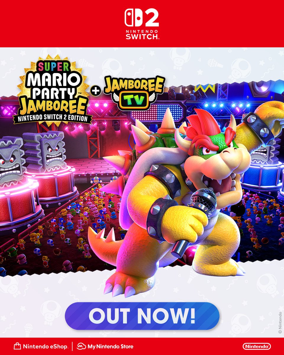 NintendoAUNZ's tweet image. The biggest Mario Party yet just got even bigger! 🎉
#SuperMarioPartyJamboree – #NintendoSwitch2 Edition + Jamboree TV is out now!