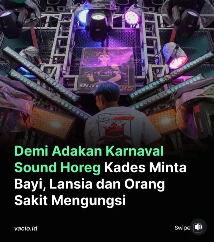 taufik_q's tweet image. Yg bayi, lansia dan Orang Sakit harap mengungsi dulu, Sound Horeg besok pagiii mau lewat. Suratnya sdh beredar tuh.🙂