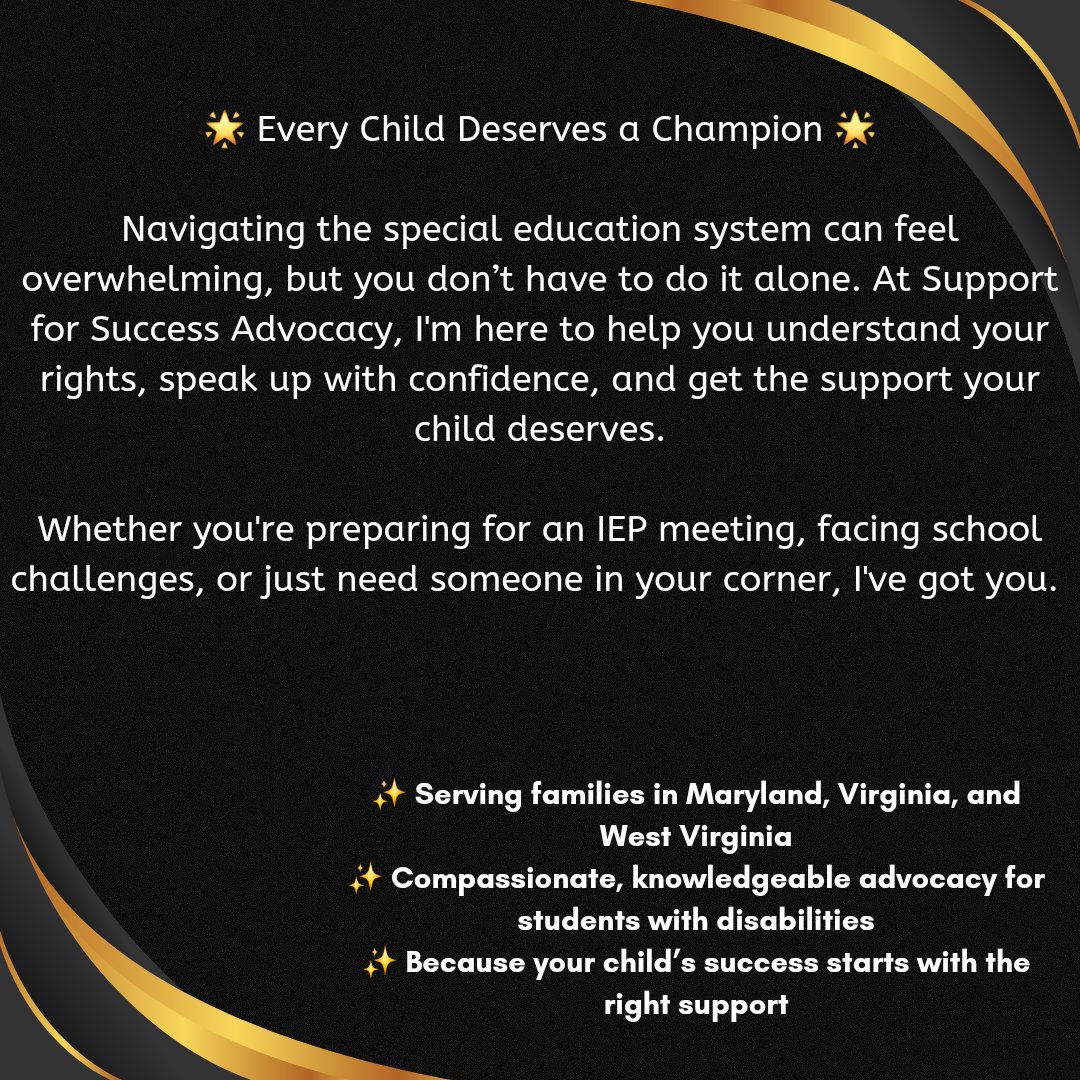 SupportforSuccessAdvocacy tweet media