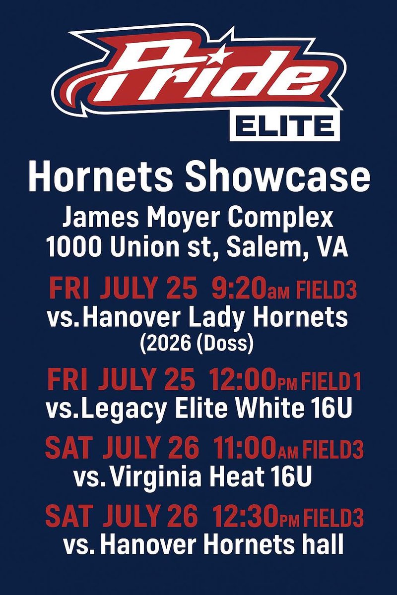 madisonr2027's tweet photo. In Salem VA this weekend for the Hornets Invitational Showcase! Can’t wait to get on the field!
@FIRECRACKERSWV @SportsTalk_304 @PlaySheetWV @rusman1981 @sddsports @NCAASoftball @SoftballDown @SoftballRecruit @247recruiting @SBRRetweets @TOP_D1RECRUITS @coach_emmag @ExtraInningSB @PrepSoftball @ncsa @NCSA_Softball @BoostSoftball @SZ_SB_Recruits @LegacyLegendsS1 @BoalsShinn @CoachShinn7 @KristiAR @MidlandTrailHS @FOTCSports @KaylaLombardo11 @LibertySB @ecu__softball @HokiesSoftball @BStateBigBlueSB @RamsSoftballBC @Winthropsoftbal @UNCGSoftball @KingU_Softball @UVAWiseSB @lynchburg_sb @JURoyalsSB @VixenSoftball @Fsubroncos_sb @nsusoftball @maryland
