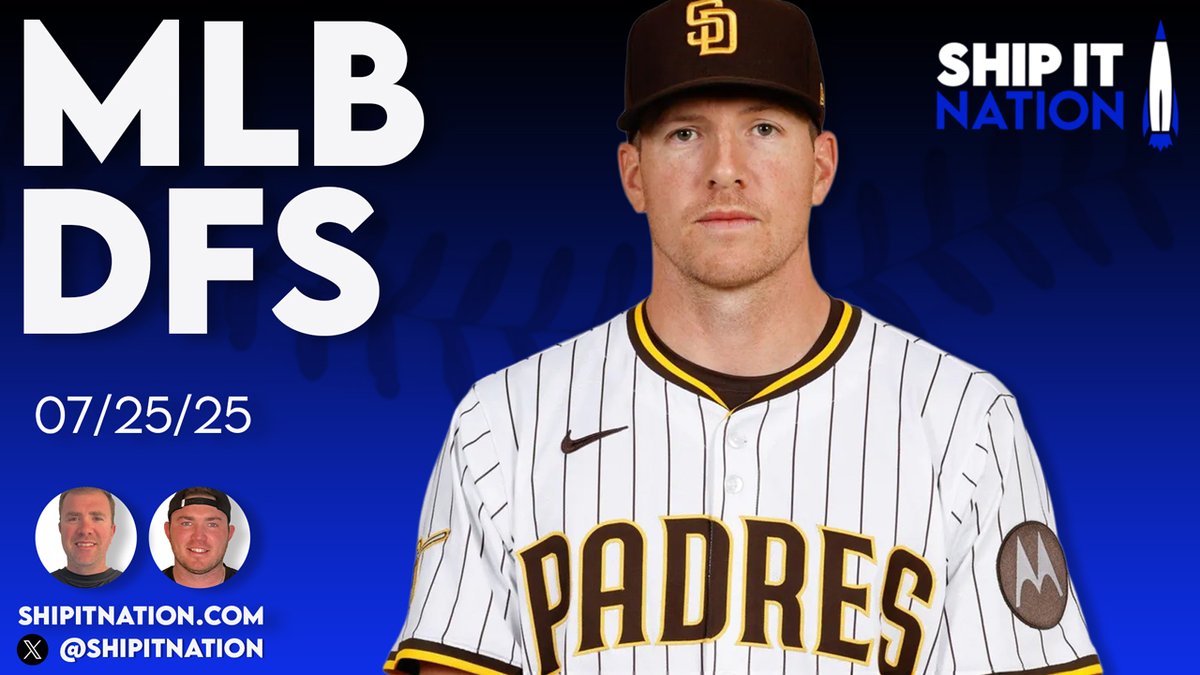 ShipItNation's tweet image. Join @hamwhich8dfs and @Nadesify LIVE, in 25 minutes, as they break down their favorite #MLB #DraftKings & #FanDuel picks and plays for how they plan to attack the slate.
youtube.com/live/2nNv2DpiU…