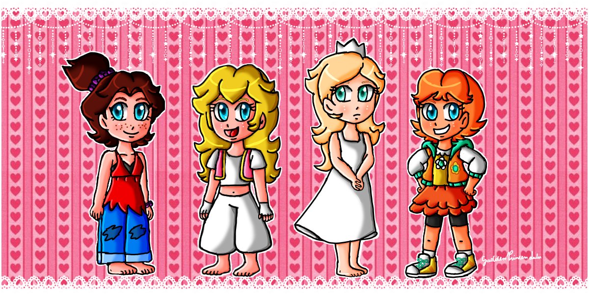 luisifelix's tweet image. #PrincessPeach #PrincessDaisy #Nintendo #SuperMario #Rosalina #Pauline
Kids Mario Girls