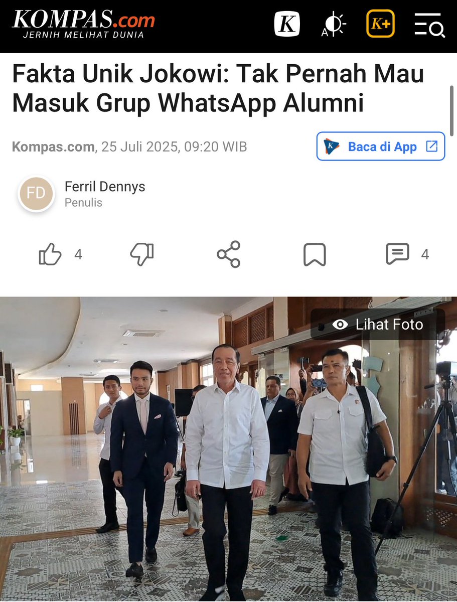 yusuf_dumdum's tweet image. Contoh kesederhanaan pak Jokowi yang tak bisa ditiru para alumni di penjuru dunia mana pun. Salut! 🔥
