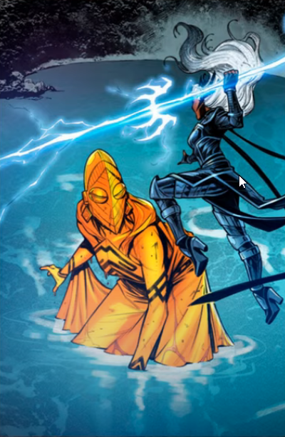 #Stormcasters A few more previews from #Storm 11 
Screen captures from #Stormwatch

1.  Mamaragan and Susanno
2. Storm and Infinity

#OroroSpoilers #XSpoilers #XMen