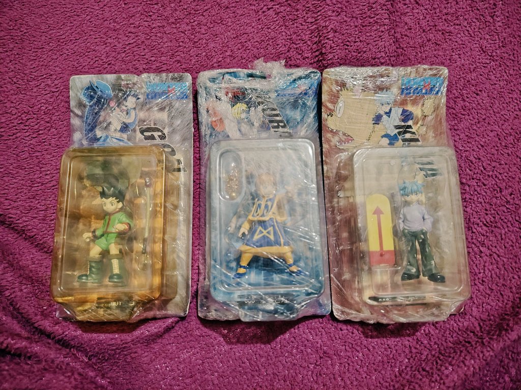 qilin_it's tweet image. Letting go of my vintage HxH figures — Gon, Killua, and Kurapika
₱500 each or ₱1,200 for all 3
Can go a bit lower if you can get them ASAP
Need funds, so I’ll be posting more items too.
Message me if interested!
#hunterxhunter #animefiguresph #forsaleph #collectiblesph #animeph