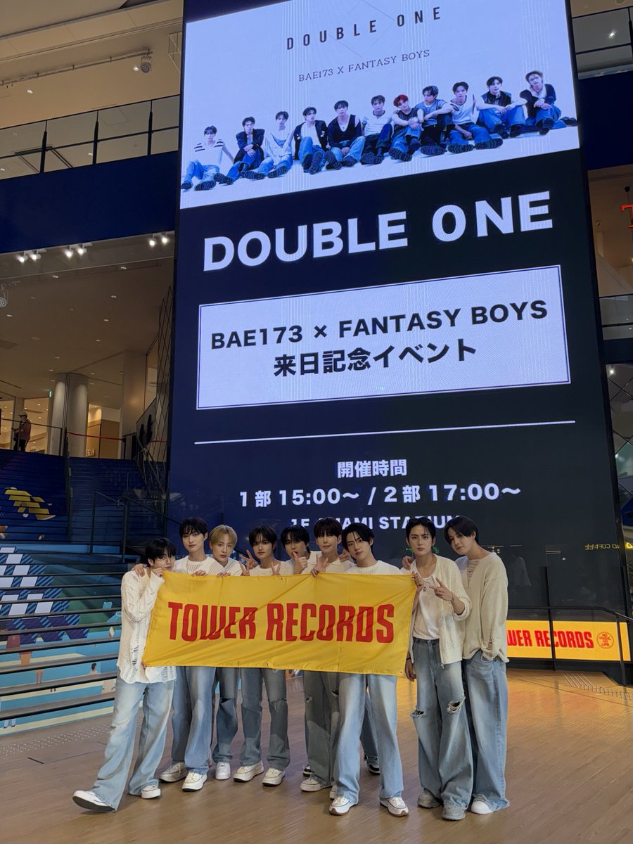 【#DOUBLE0NE】

7月22日(火)に開催された
DOUBLE 0NE 来日イベントに
ご来場ありがとうございました😍✨

📷イベント当日の
お写真をいただきました～💕

またセブンパーク天美でお待ちしております🌟