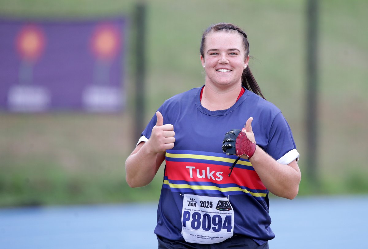UPTuks's tweet image. Colette Uys, Tuks medical student and 3-event thrower, took bronze in the shot put (17.34m) at the World University Games in #rhineruhr2025, then returned today to qualify for the discus final with a 56.60m throw. Read more: ow.ly/Cbbm50WuuNH

#UniversityOfPretoria…