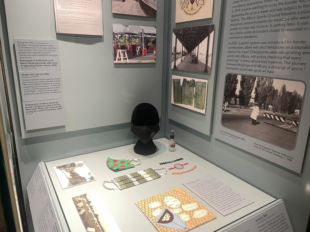 anthony bunn (@adbunn) on Twitter photo COVID masks are among the items now on display as part of new permanent exhibition of Albury’s history at city’s library-museum. COVID masks are among the items now on display as part of new permanent exhibition of Albury’s history at city’s library-museum.