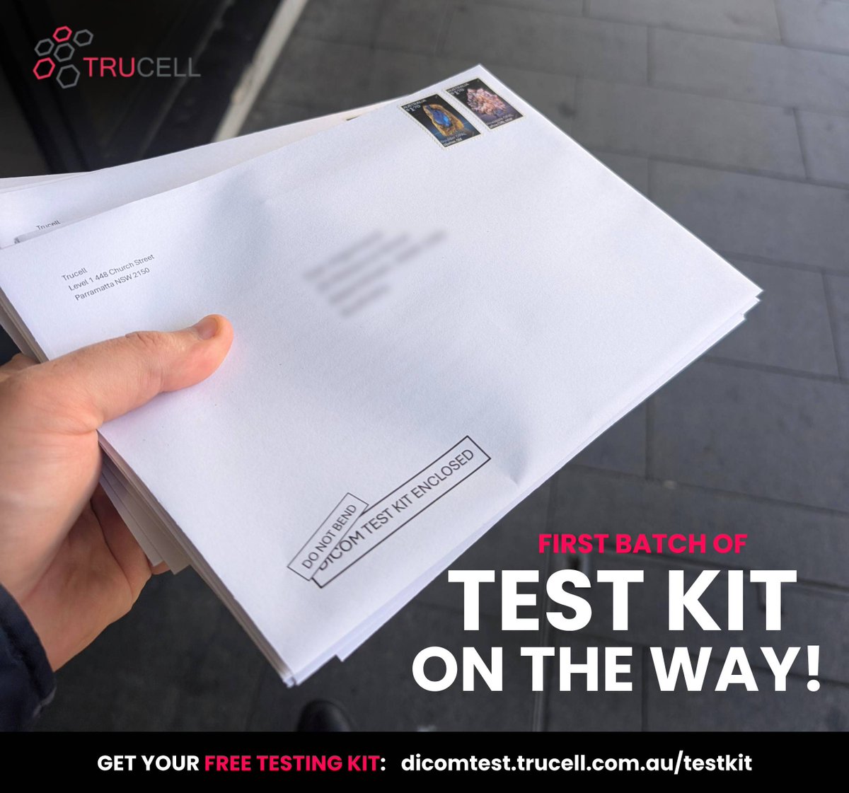 TRUCELL's tweet photo. Brightness test kits are on the way! 

We've just shipped out the first batch of our Free Monitor Brightness Test Kits to radiologists across Australia! 

A big thank you to everyone who preregistered—you're now one step closer to verifying if your diagnostic display is at peak. https://t.co/xOcnbWYjYJ