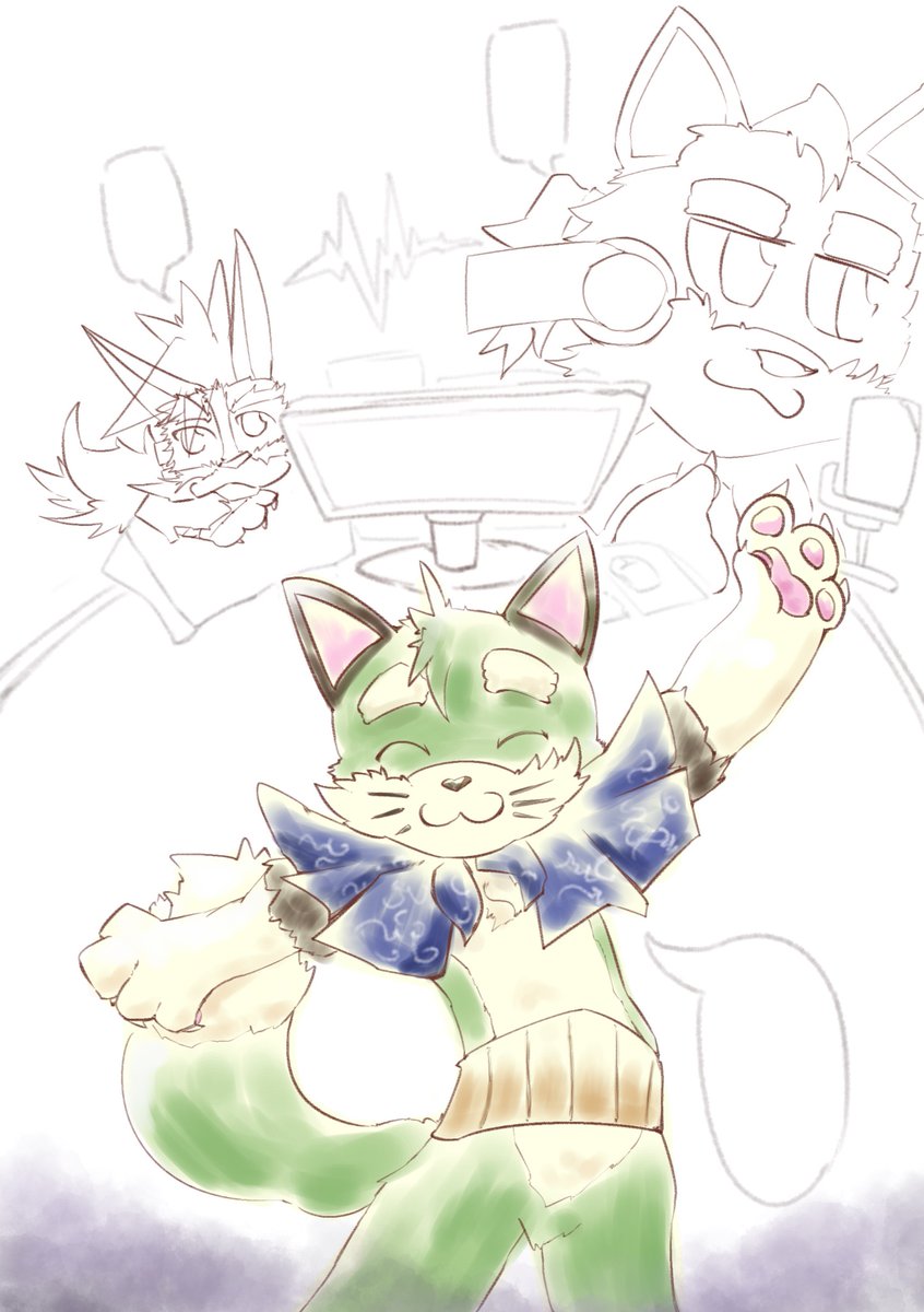 おいら本作りたいけど、ちょっと絵を描くの気分がないな。
不満足から廃案です 
#りきゅ展