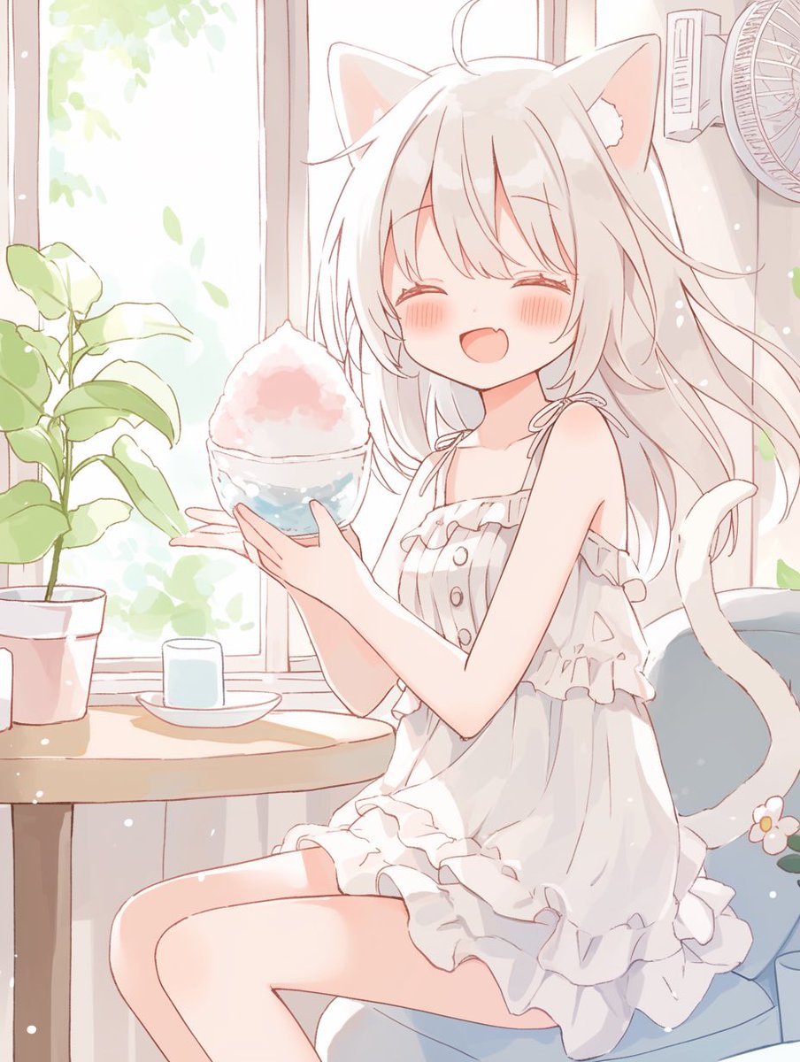 ComikeMaster's tweet image. お昼ですにゃー。今日はかき氷の日なのにゃー🍧🐈✨
