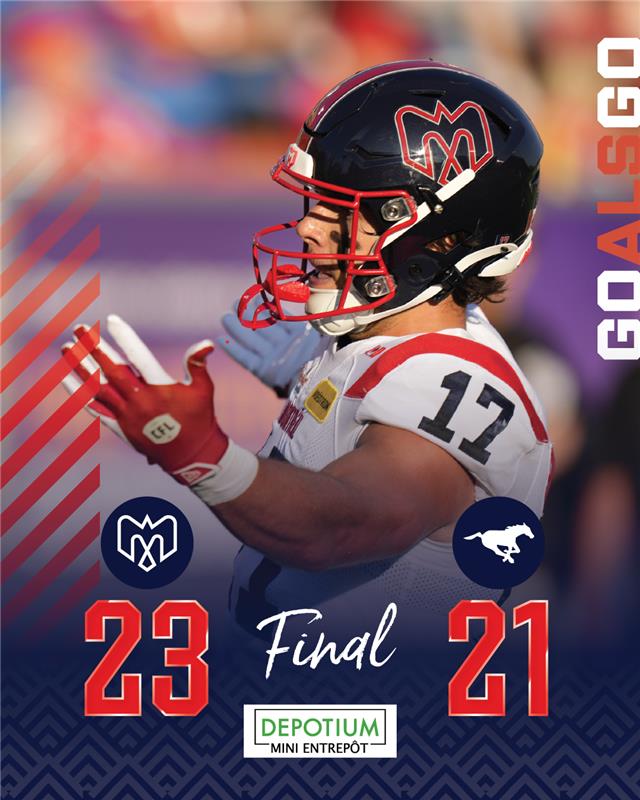 YEEEEHAAAWWWWW COWBOYYYYY!!!!!!

Les gars ramènent la victoire à Montréal!

The boys come back home with the W

#Alouettes