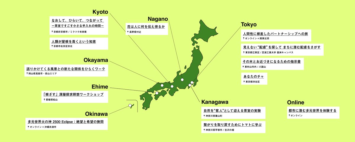 【SXD Lab_プロトタイピングWEEK 】@ 7/27~8/3
一人ひとりの暮らしや行動の変容を生み出す体験デザインの可能性を探る「Sustainable Experience Design Lab」では、今週末から1週間日本各地で探索のプロトタイプを行います。オープンに参加可能な体験もあるので、ぜひ現地まで
bit.ly/3IMjrLO