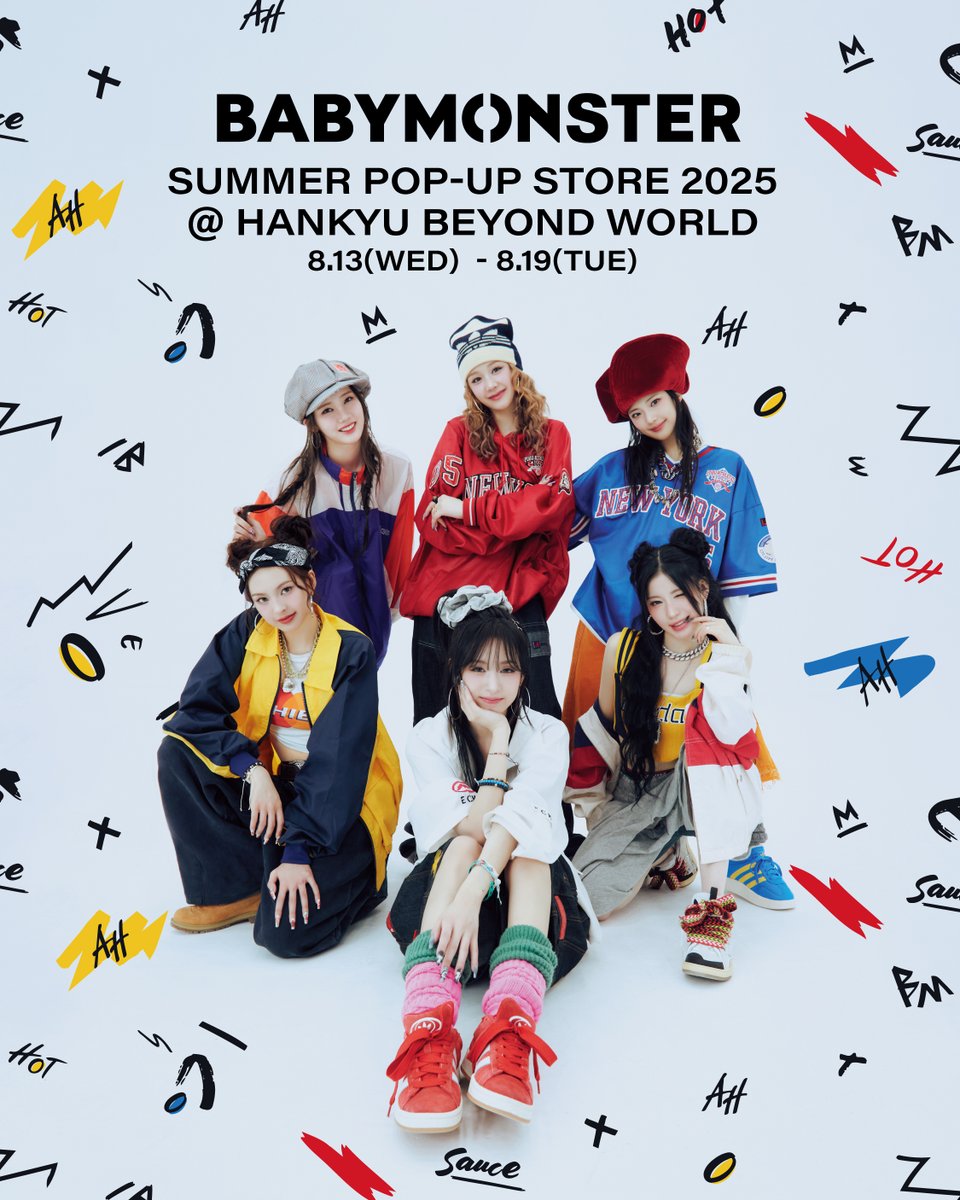 _BABYMONSTER_JP's tweet image. [📢] #BABYMONSTER_INFO

🍉˖° ┈┈┈┈┈┈┈┈┈┈┈┈┈┈
　 　　　𝐁𝐀𝐁𝐘𝐌𝐎𝐍𝐒𝐓𝐄𝐑
  𝐒𝐔𝐌𝐌𝐄𝐑 𝐏𝐎𝐏-𝐔𝐏 𝐒𝐓𝐎𝐑𝐄 𝟐𝟎𝟐𝟓 
   @ 𝐇𝐀𝐍𝐊𝐘𝐔 𝐁𝐄𝐘𝐎𝐍𝐃 𝐖𝐎𝐑𝐋𝐃
   ┈┈┈┈┈┈┈┈┈┈┈┈┈┈ °˖⛱️

阪急うめだ本店3階にある注目の新エリア『BEYOND WORLD』での…