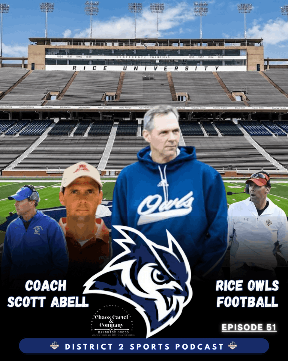 District2pod's tweet image. 🏈 NEW EPISODE ALERT 🎙️
We have a special episode for you all.
From the fields of Southside Virginia to the sidelines of @RiceAthletics University — Coach @Scott_AbellFB has done it all.
We sat down with the former Liberty HS, Amherst HS, @Generals_Fball , and…