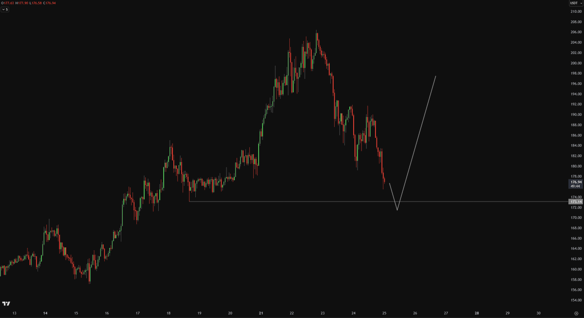 Crypto_Chase's tweet image. $BTC $ETH $SOL (Hourly)

My areas of interest on charts.

BTC mid 113K&apos;s
ETH sweep 3476
SOL sweep 173

May not get these prices, don&apos;t care. I had a great month and I&apos;m not giving back my gains bidding suboptimal levels (in my opinion). Test key S/R / run major liqs and I&apos;m in.