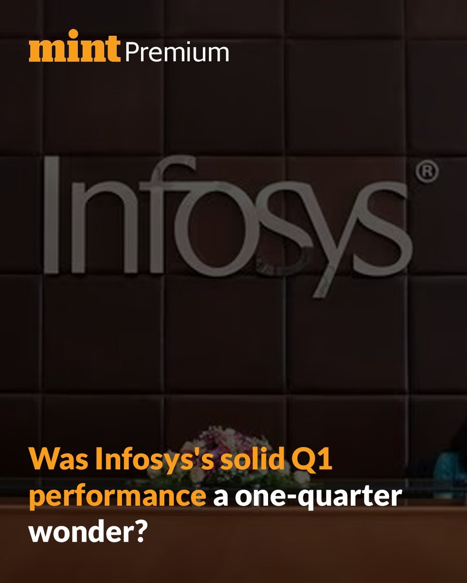 Mint (@livemint) on Twitter photo Ideally, strong Q1 revenue and healthy deal bookings should have led to an increase in guidance. But that did not entirely materialise. Why?
Read: livemint.com/market/mark-to…
Trust our hard work, subscribe to #MintPremium: livemint.com/premium⚡️
(<a href="/imharshaj/">Harsha Jethmalani</a> reports) | Ideally, strong Q1 revenue and healthy deal bookings should have led to an increase in guidance. But that did not entirely materialise. Why?
Read: livemint.com/market/mark-to…
Trust our hard work, subscribe to #MintPremium: livemint.com/premium⚡️
(<a href="/imharshaj/">Harsha Jethmalani</a> reports) |