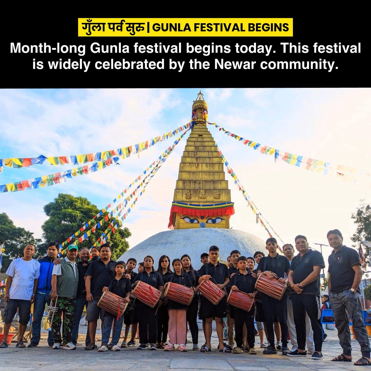 NoNext_Question's tweet image. गुँला पर्व सुरु! The month-long Gunla festival has begun today in Kathmandu. This festival is widely celebrated by Newari community, especially the Buddhists.
.This festival is celebrated on the ninth month of Nepal Sambat calendar.
Photo: Subash Man Sangat
#festival #newar