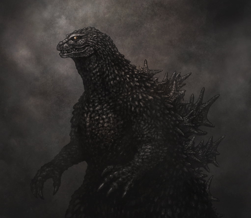 flickerblue1999's tweet image. 趣味で楽描きしたゴジラ。
初代とキンゴジの折衷案を模索。

#ゴジラ
#Godzilla