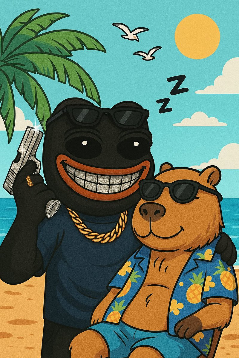 NePeOnSola's tweet photo. Me chilling with my buddy at the beach https://t.co/wrDlRLiyGg