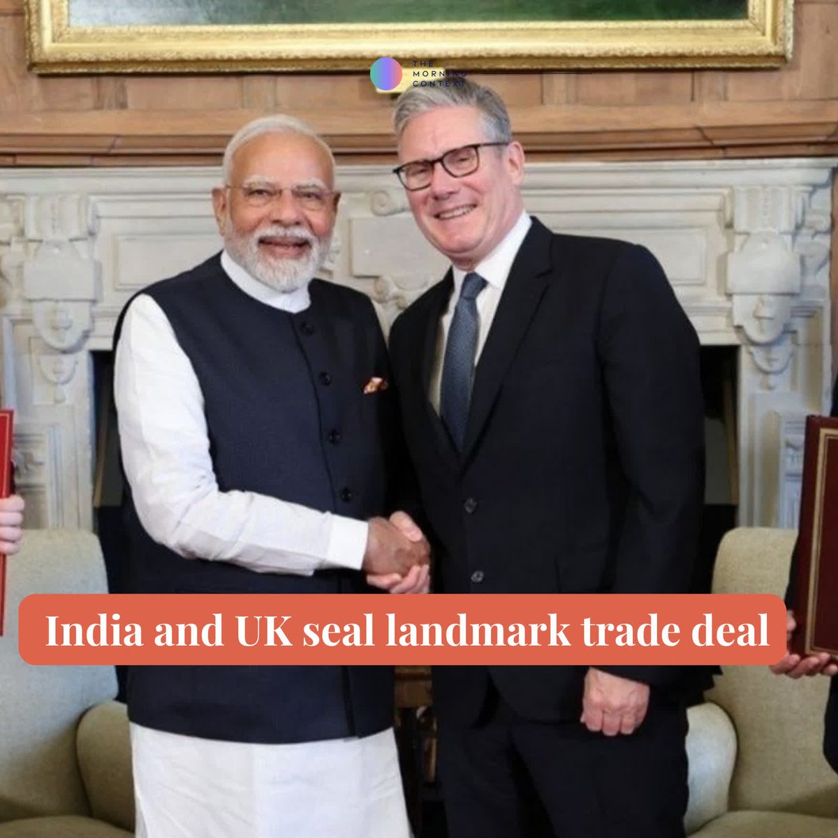 MorningContext's tweet image. The deal is expected to raise bilateral trade by 39%, or 25.5 billion pounds a year in the long run. This is the UK's biggest trade agreement since Brexit and one of India's most significant bilateral trade deals to date.
Bhuvana Sri V reports: themorningcontext.com/business/india…